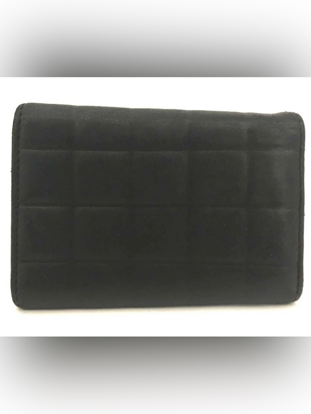 CHANEL Chocolate Bar Lambskin 6‑Ring Key Case Black | Auth - Picture 8 of 9